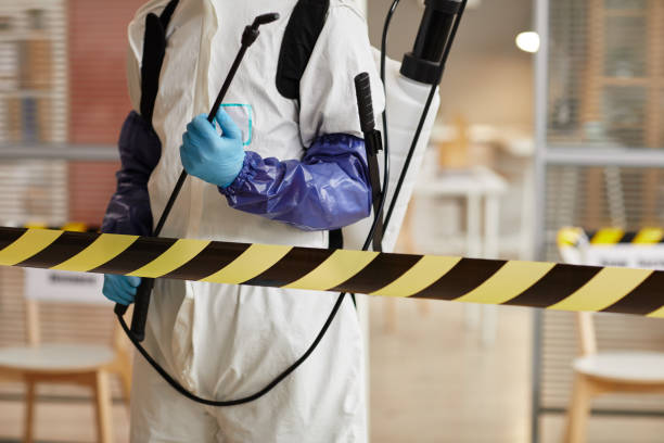 Professional Biohazard Cleanup technician working in Hampton, IA